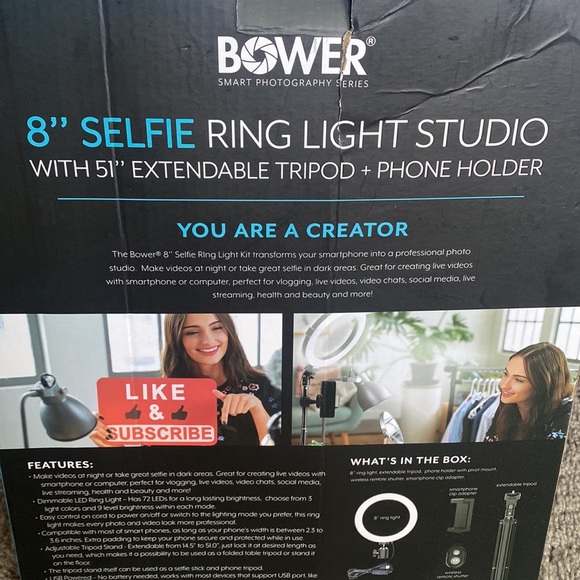 8" SELFIE RING LIGHT - Picture 6 of 8